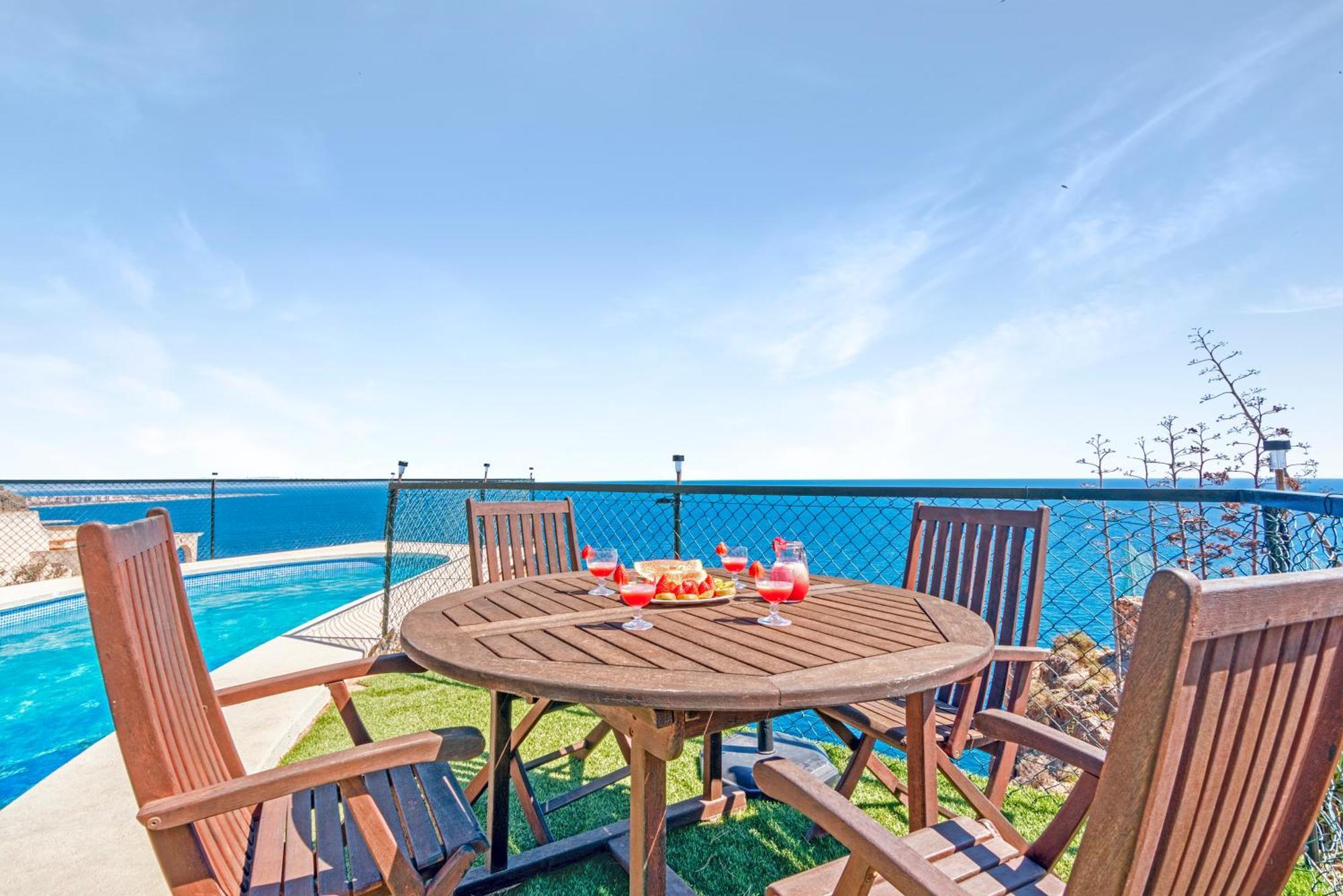 Villa Infinity Sea Views I Pool I Bbq I Jacuzzi Almería Exterior foto